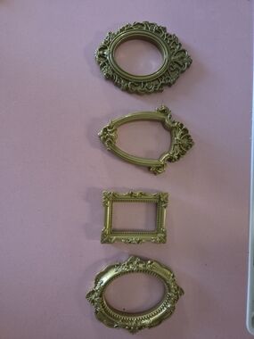 Ornate Gold Decorative Mini Frames - Set of 10
